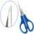 Sharp point sewing scissors for thread trimming