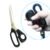 Tailor scissors with rubber handle