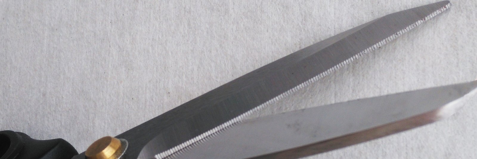 Micro serrated-blade stainless steel scissors