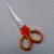 Student scissors with textured non-slip TPR handle