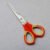 Student scissors with textured non-slip TPR handle