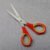 Student scissors with textured non-slip TPR handle
