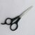 Plastic handle beauty scissors