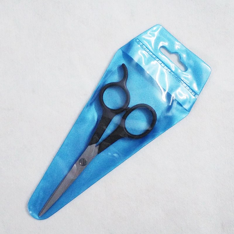 Plastic handle beauty scissors