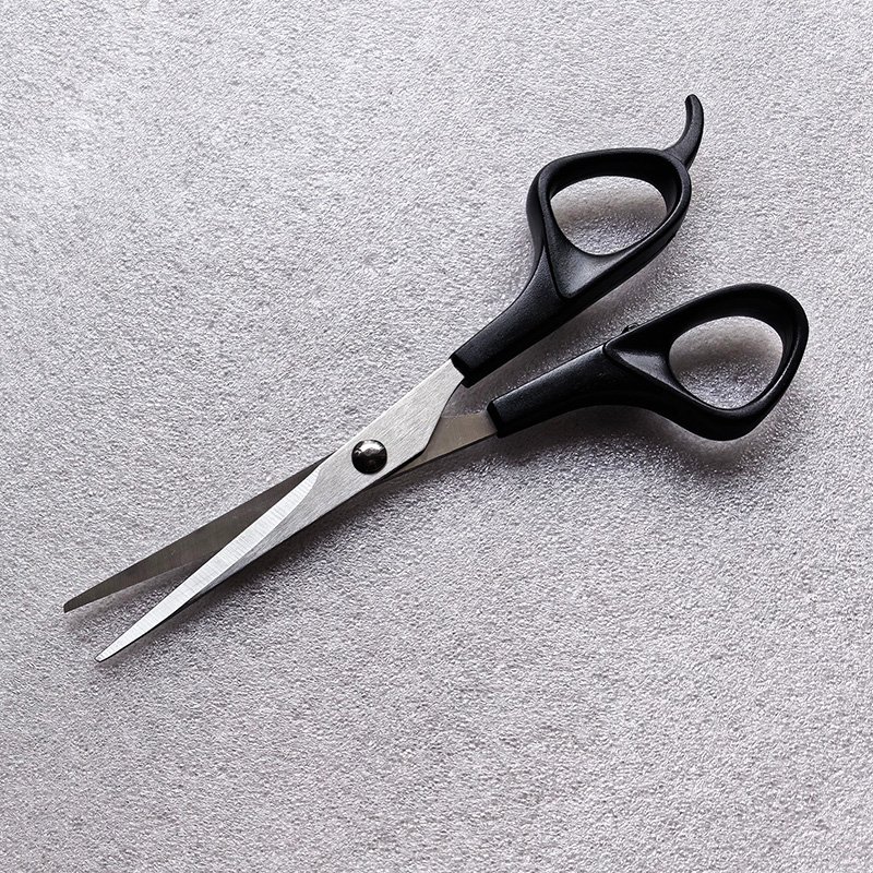 Plastic handle economy hair scissors