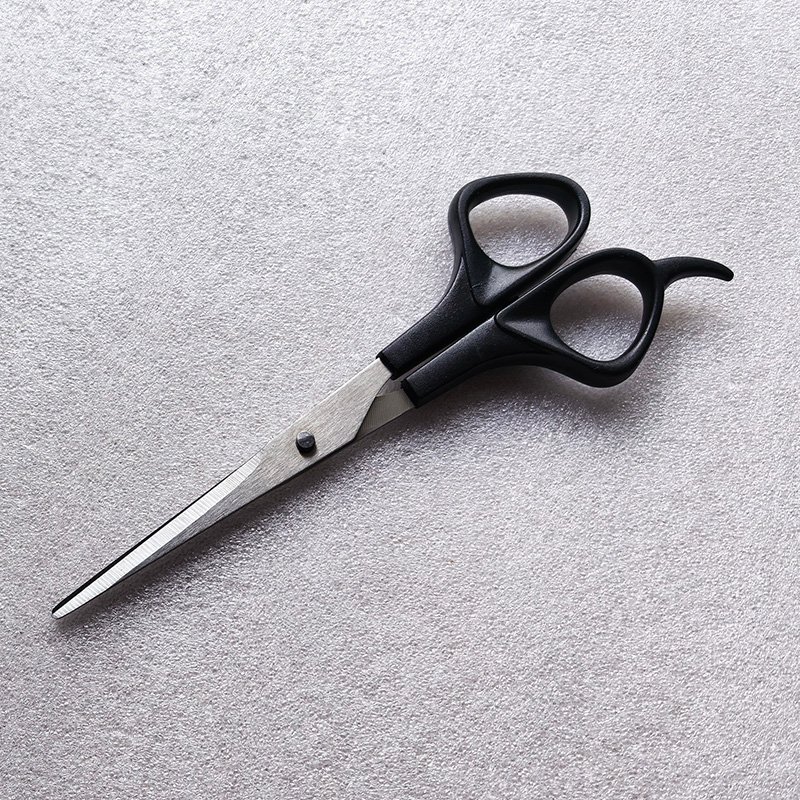 Plastic handle economy hair scissors
