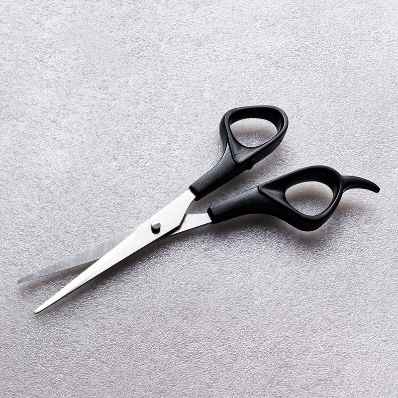 Plastic handle economy hair scissors