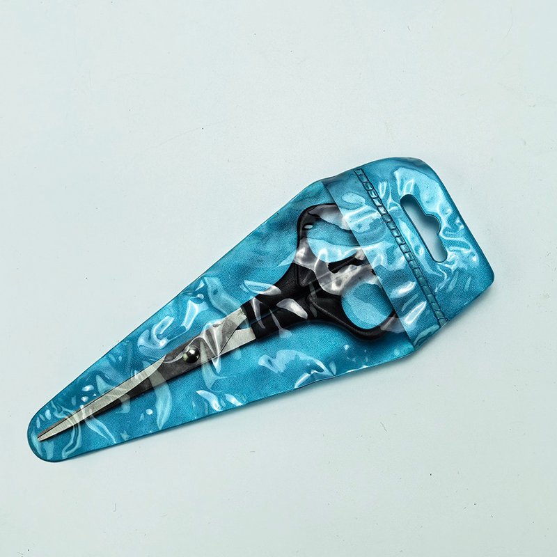 Plastic handle economy hair scissors