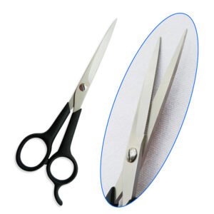 Plastic handle hair scissors
