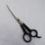 Plastic handle hair scissors
